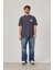 Brand Worldwide Baskılı Antrasit Tshirt 3