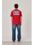 Brand Worldwide Baskılı Kırmızı Tshirt 1
