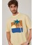 Cofe D'azur Resim Baskılı Sarı Tshirt 2