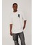 Palm Ağaç Baskılı Beyaz Tshirt 3