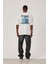 Palm Ağaç Baskılı Beyaz Tshirt 4