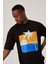 Cofe D'azur Resim Baskılı Siyah Tshirt 2