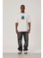 Önü Ağaç Baskılı Beyaz Tshirt 1