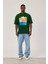 Cofe D'azur Resim Baskılı Koyu Yeşil Tshirt 1