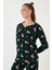 Standart Fit Bisiklet Yaka Pijama Takımı Bayan Pijama Takımı 6093735 5