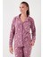 Standart Fit Düğmeli Polarlı Pijama Takımı Bayan Pijama Takımı 6095615 5