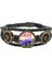 Iris France Eu Flower Leather Braided Ocean Bracelet Wristband (Yurt Dışından) 1