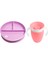 Sabit Vakumlu Beslenme Tabağı &mucize 360 Alıştırma Bardağı 6AY+ Mor&pembe 2li Paket 1