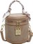 Mini Çanta Omuz Crossbody Çanta Düz Renk Taşınabilir Kova Çantası (Yurt Dışından) 1