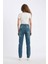 Comfort Mom Yüksek Bel Uzun Jean Yıkamalı Pantolon D4302AX24AU 6