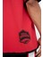 Fit NBA Houston Rockets Kırmızı Oversize Geniş Kalıp Kapüşonlu Baskılı Kısa Kollu Tişört C9277AX24AU 7