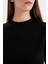 Regular Fit Bisiklet Yaka Premium Basic Düz Crop Triko Kazak C9047AX24WN 6