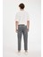 Slim Cropped Fit Dar Kalıp Normal Bel Dar Paça Jean Pantolon D5866AX24AU 7