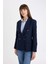 Oversize Fit Geniş Kalıp Gömlek Yaka Düğme Kapamalı Basic Düz Blazer Ceket D3155AX24AU 6