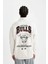 Fit NBA Chicago Bulls Oversize Geniş Kalıp Dik Yaka Fermualı Sweatshirt C9270AX24AU 7