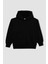 Erkek Çocuk Siyah Cepli Kapüşonlu Basic Düz Okul Sweatshirt C7564A824AU 7