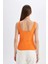 Slim Fit Dar Kesim U Yaka Ribana Basic Düz Atlet C0095AX24SM 6