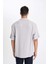 Relax Fit Yazlık Polo Yaka Dokulu Kısa Kollu Gömlek C4117AX24SM 6