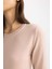 Regular Fit Yumuşak Dokulu Bisiklet Yaka Basic Düz Triko Kazak F7091AZ24WN 7