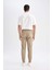 %100 Pamuk Yazlık Jogger Pantolon Basic Düz Beli Bağcıklı Cepli Lastikli Paça D7782AX24AU 6