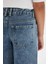 Kız Çocuk Wide Leg Geniş Bol Paça Cepli Jean Pantolon C8533A824AU 6