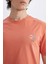 Regular Fit Bisiklet Yaka Baskılı Kısa Kollu Tişört C5650AX24HS 6