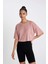 Fit Crop Bisiklet Yaka Sporcu Modal Kısa Kollu Tişört D2978AX24HS 6