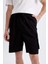 Relax Fit Düz Paça Gabardin Kargo Bermuda Şort C5400AX24SM 6