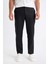 %100 Keten Relax Fit Rahat Kesim Düz Paça Yazlık Pantolon C1117AX24SM 4