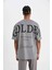 Fit NBA Golden State Warriors Oversize Geniş Kalıp Bisiklet Yaka Baskılı Pamuklu Kısa Kollu Tişört C9258AX24AU 6