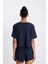 Fit Crop Bisiklet Yaka Sporcu Ribana Kısa Kollu Tişört A9916AX24SM 6
