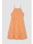 Coool Halter Yaka Çiçekli Maroken Askılı Mini Elbise C0925AX24HS 7