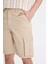 Relax Fit Düz Paça Gabardin Kargo Bermuda Şort C5382AX24SM 6