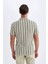 Slim Fit Dar Kesim Çizgili Kısa Kollu Polo Tişört D4795AX24SM 6