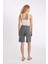 Normal Bel Kısa Paça Gabardin Bermuda Şort D0965AX24SM 7