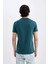Slim Fit Dar Kesim Bisiklet Yaka Baskılı Kısa Kollu Tişört C5674AX24HS 6
