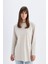 Regular Fit Bisiklet Yaka Basic Düz Uzun Kollu Tişört Tunik C9609AX24SM 1