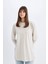 Regular Fit Bisiklet Yaka Basic Düz Uzun Kollu Tişört Tunik C9609AX24SM 4