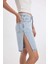 Yüksek Bel Jean Bermuda Şort D4580AX24HS 6