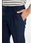 %100 Keten Normal Kesim Crop Duble Paça Yazlık Kumaş Pantolon C1826AX24SM 6