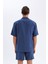 Relax Fit Yazlık Polo Yaka Basic Düz Kısa Kollu Gömlek C8157AX24SM 6