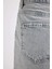 Mom Fit Yüksek Bel Kesik Uçlu Paça Jean Şort B7684AX24HS 6