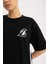 Fit NBA Los Angeles Lakers Spor Oversize Kısa Kollu Midi Elbise B9962AX24SM 5