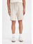 Slim Fit Dar Kesim Esnek Belli Basic Düz Şort B1382AX24SM 6