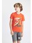Erkek Çocuk The Flash Pijama Takımı Kısa Kollu Üst Şort C5598A824SM 3