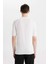 Slim Fit Dar Kesim Polo Yaka Kısa Kollu Basic Düz Fermuarlı Triko Tişört C4917AX24SM 6