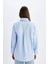 Relax Fit Poplin Uzun Kollu Tesettür Gömlek Tunik C9430AX24SM 6