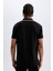 DeFactoFit Standart Fit Baskılı Kısa Kollu Sporcu Ağır Kumaş Polo Tişört C1749AX24SM 7