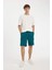 Regular Fit Düz Paça Kargo Cepli Basic Düz Şort B8796AX24SM 2
