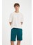 Regular Fit Düz Paça Kargo Cepli Basic Düz Şort B8796AX24SM 4
